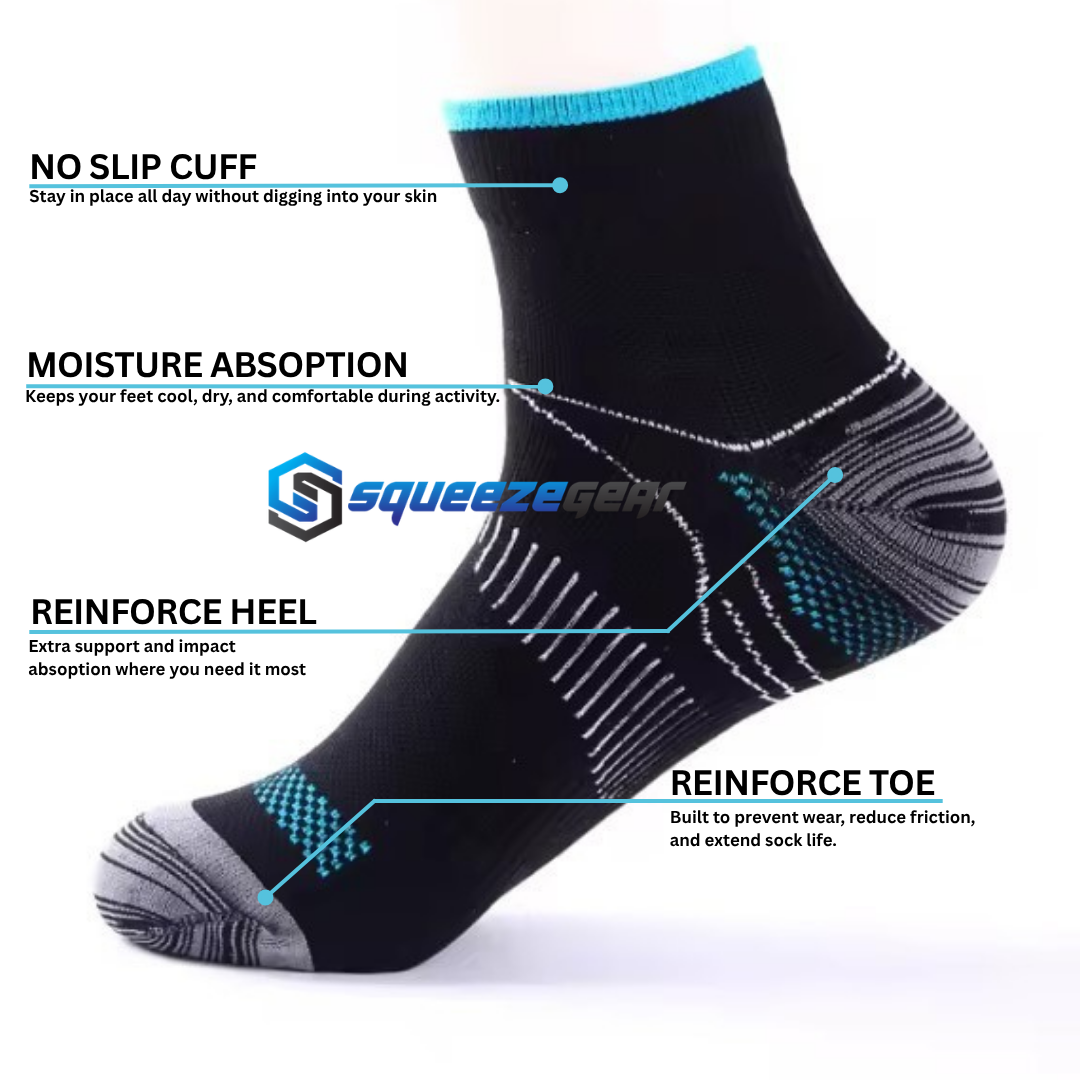 ankle compression socks 15–20 mmHg for support swelling and pain relief providing all-day comfort and circulation support