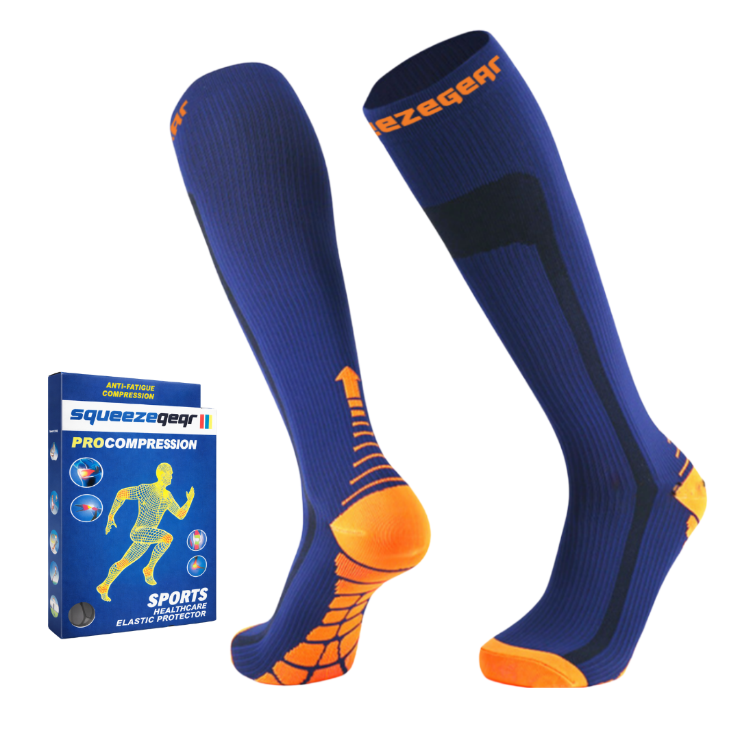 Pro Comfort Compression Socks - Navy Blue