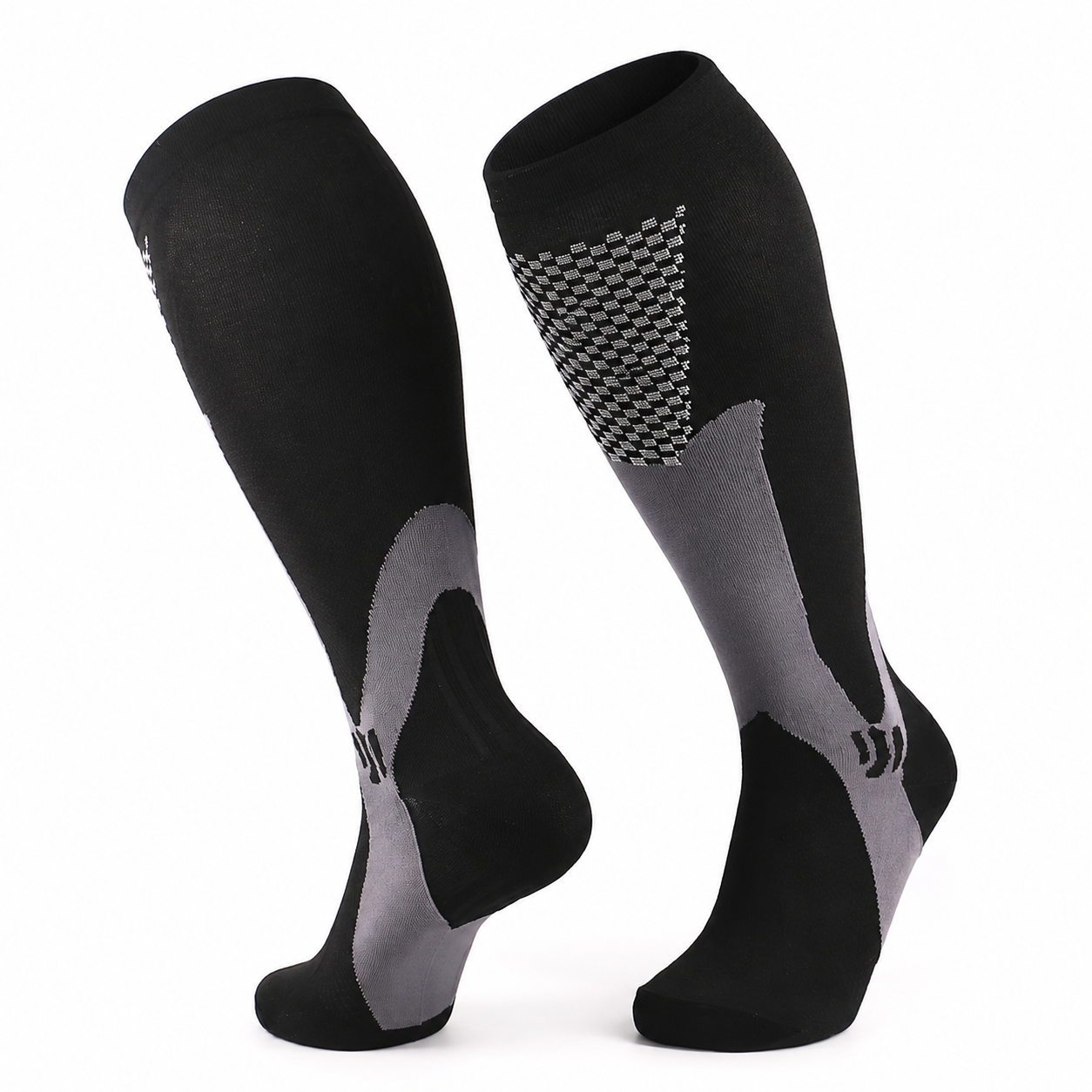 Plus Size Graduated Compression Socks for Men and Women (3 Pairs)