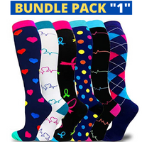 Squeezegear (6 Pairs Bundle) Compression Socks - SqueezeGear