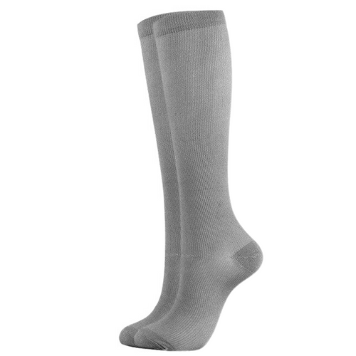 Gray Compression Socks for Men and Women 15-20 mmHg - SqueezeGear