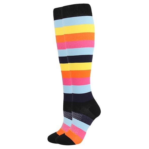 Rainbow Compression Socks for Men and Women 15-20 mmHg - SqueezeGear