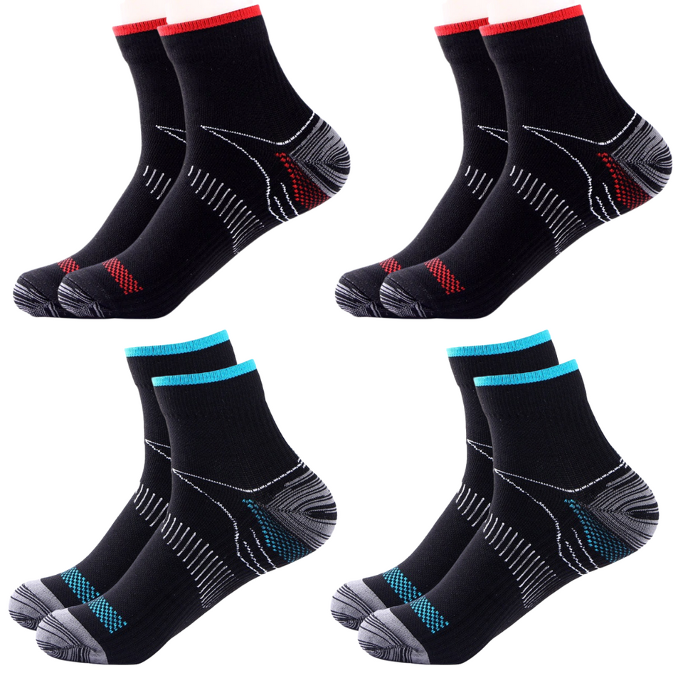 Pro Ankle Compression Socks (4 Pairs)