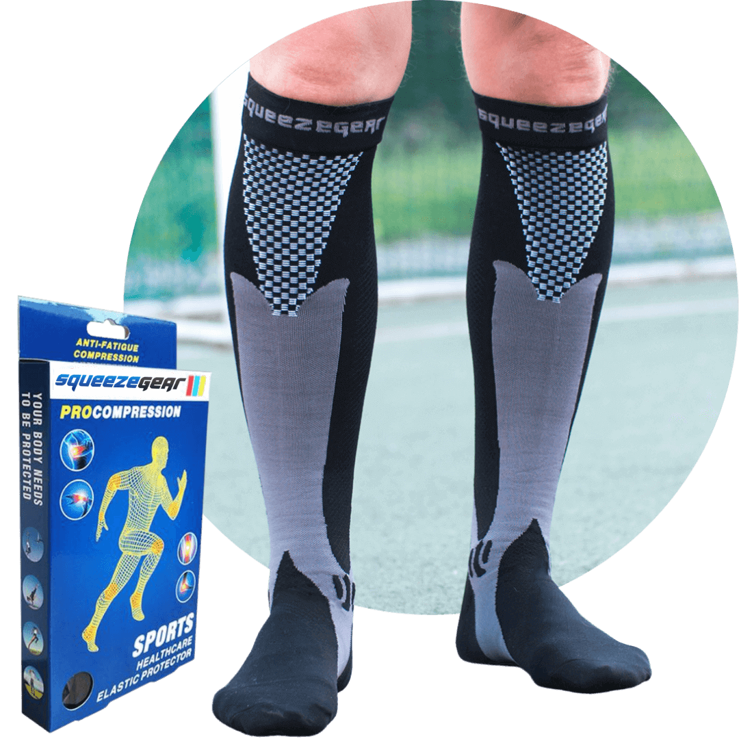 SQUEEZE Compression Socks 20-30 mmHg ( 2 Pairs ) - SqueezeGear