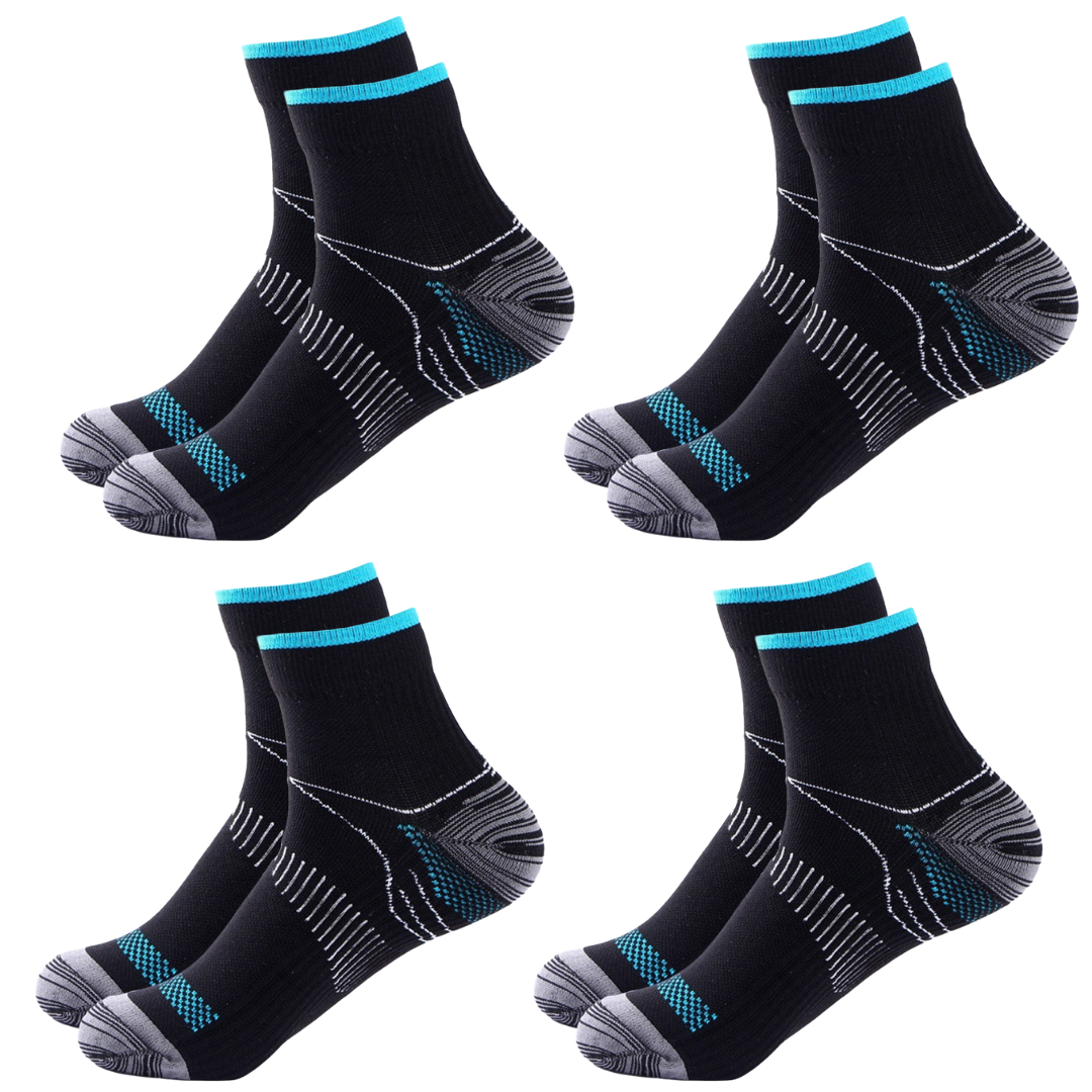 Pro Ankle Compression Socks (4 Pairs)