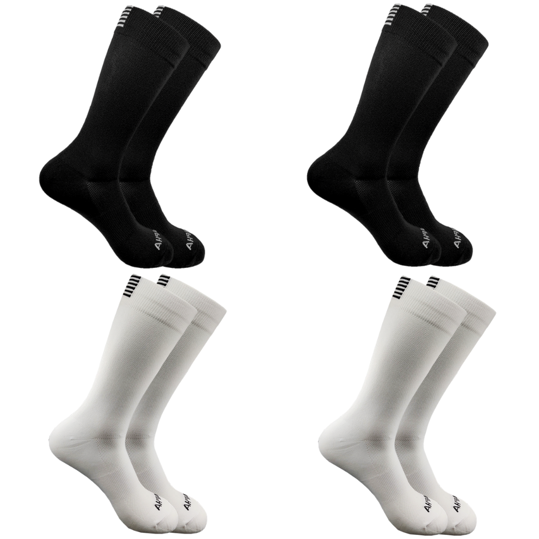 SqueezeGear Ankle Compression Socks (4 Pairs)