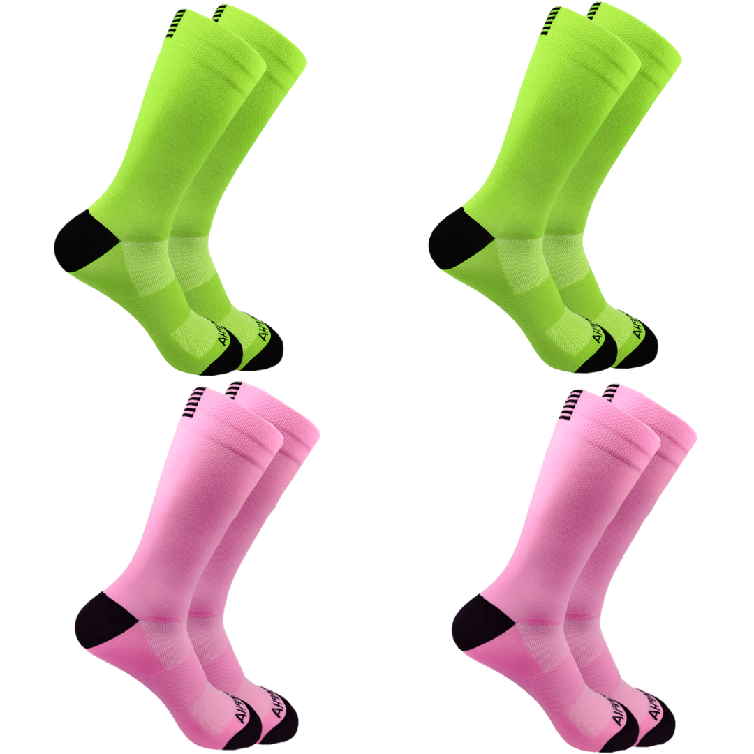 SqueezeGear Ankle Compression Socks (4 Pairs)