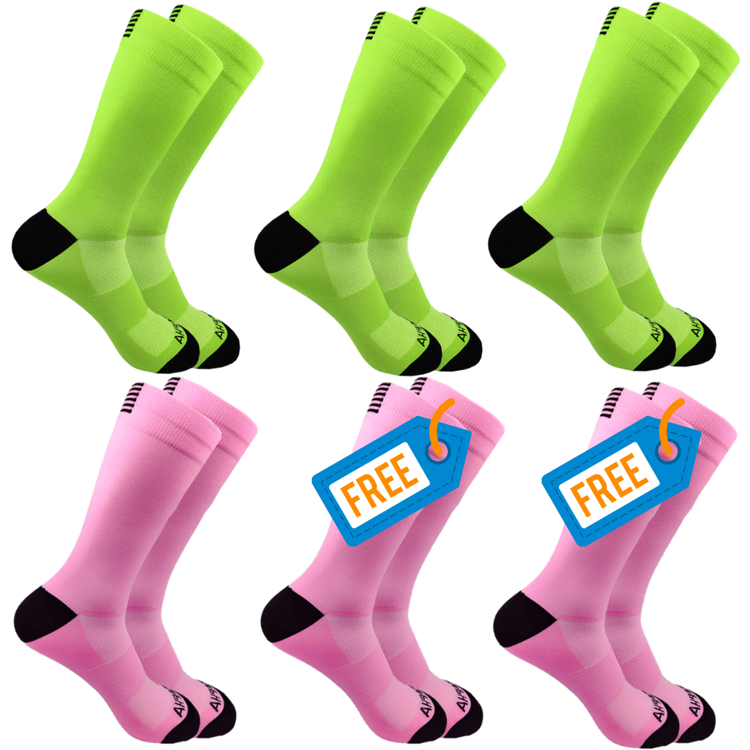 SqueezeGear Ankle Compression Socks (6 Pairs) - SqueezeGear