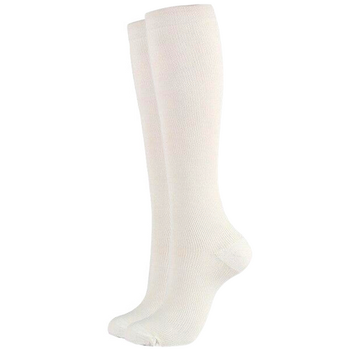 White Compression Socks for Men and Women 15-20 mmHg - SqueezeGear
