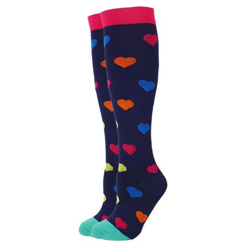 Heart Compression Socks for Men and Women 15-20 mmHg - SqueezeGear